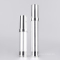 15ml 20ml 30ml Electroplating  Silver  Airless  Lotion Bottle  For Cosmetic Packaging